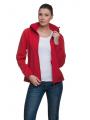 czerwony softshell Tizzy damski z kapturem